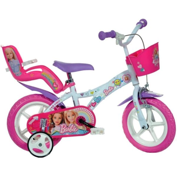 Dino Bikes Barbie 12 Zoll Fahrrad für Kinder – leicht und farbenfroh