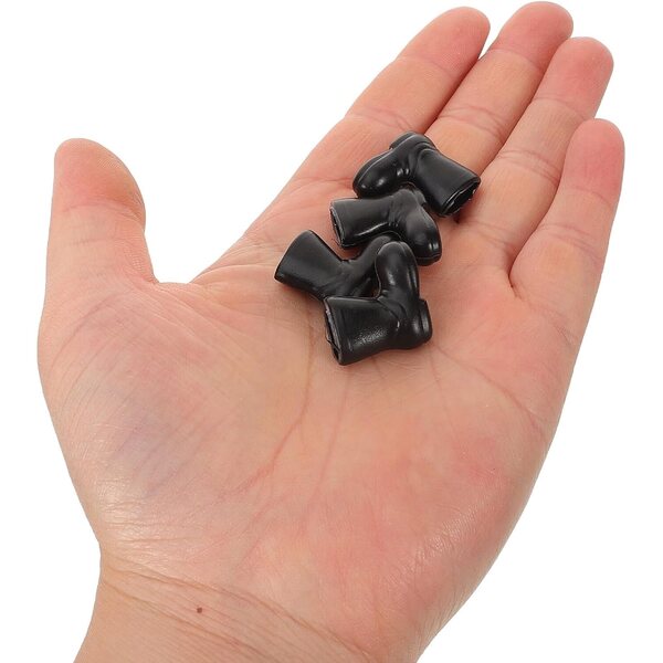 GARVALON 50 Mini Stivali Babbo Natale in Plastica per Decorazioni e Bambole