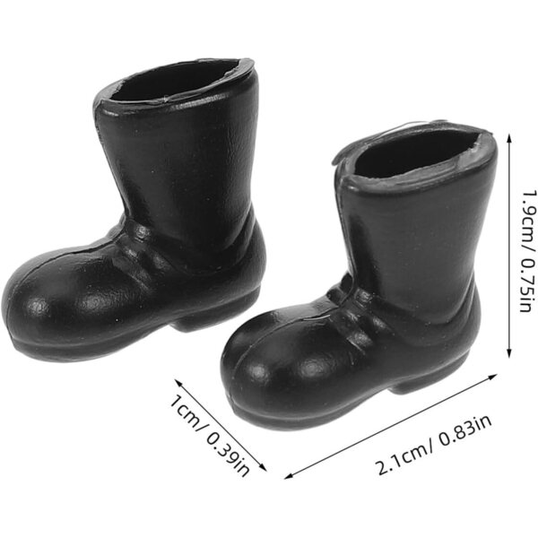 GARVALON 50 Mini Stivali Babbo Natale in Plastica per Decorazioni e Bambole