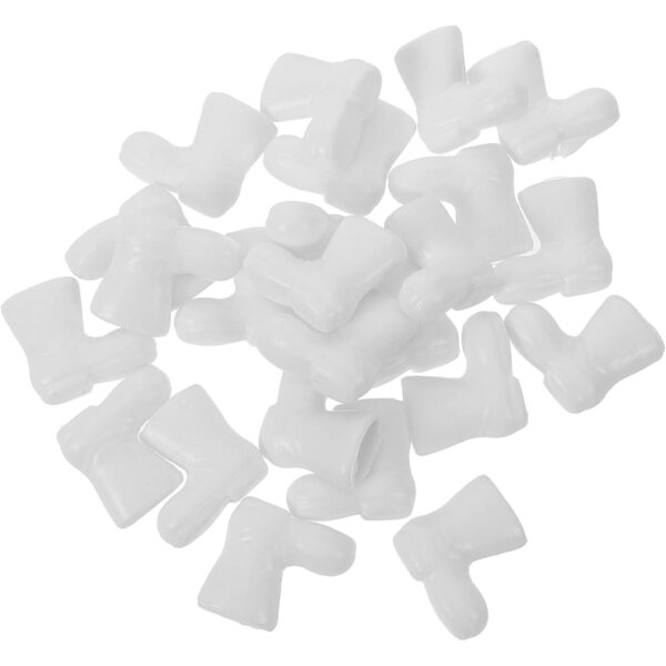 ORFOFE 50 Mini Stivali Babbo Natale per Bambole e Decorazioni Natalizie 2cm