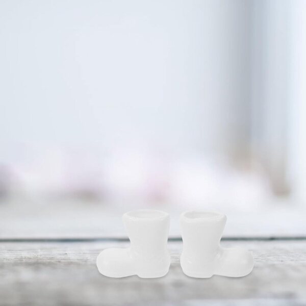ORFOFE 50 Mini Stivali Babbo Natale per Bambole e Decorazioni Natalizie 2cm