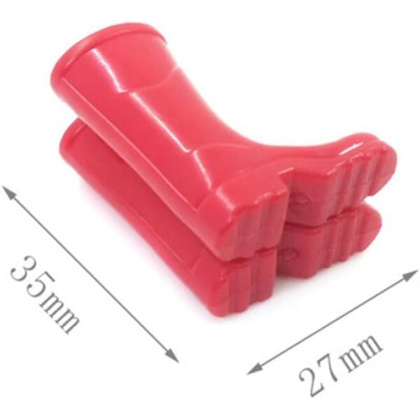 Mini Stivali da Pioggia per Casa delle Bambole in scala 1:12 colore rosso in plastica