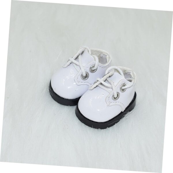 2 Paar Mini-Puppenschuhe aus Leder – dekorative Accessoires für Mini-Häuser