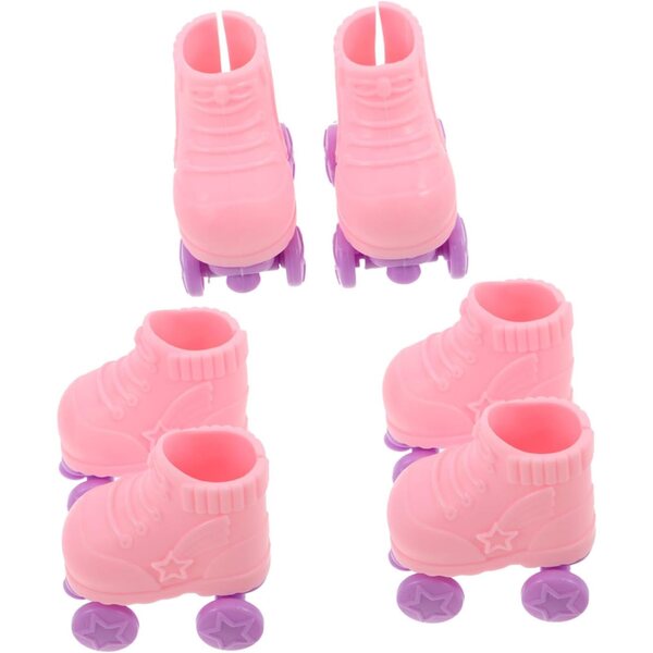 3 Paia Pattini a Rotelle Miniatura per Bambole Accessori Casa e Decorazioni