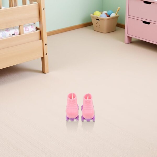 3 Paia Pattini a Rotelle Miniatura per Bambole Accessori Casa e Decorazioni
