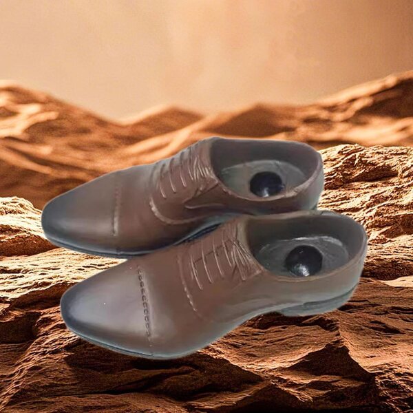 Braune Schuhe im Maßstab 1:6 für Actionfiguren – realistisches Design aus strapazierfähigem PP