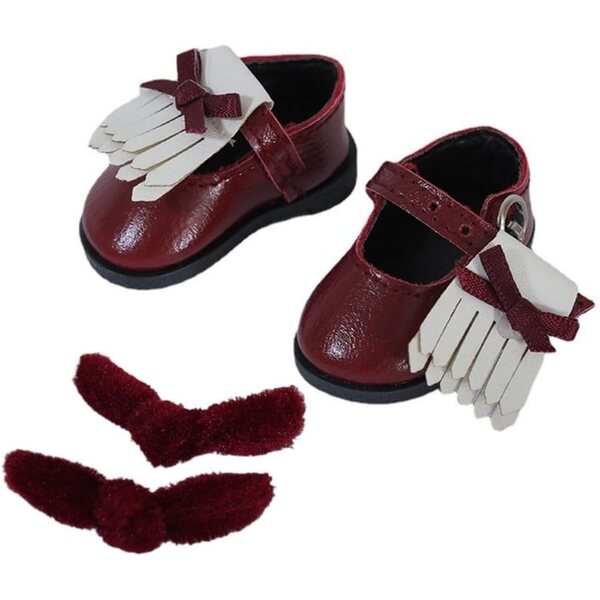 Scarpe in Pelle con Fibbia per Bambole BJD 1/6 - Accessori Scarpe Casual 20 cm
