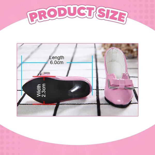 High-Heels-Schuhe für 1:4 Hellery-Puppen, elegante Accessoires für weibliche Actionfiguren