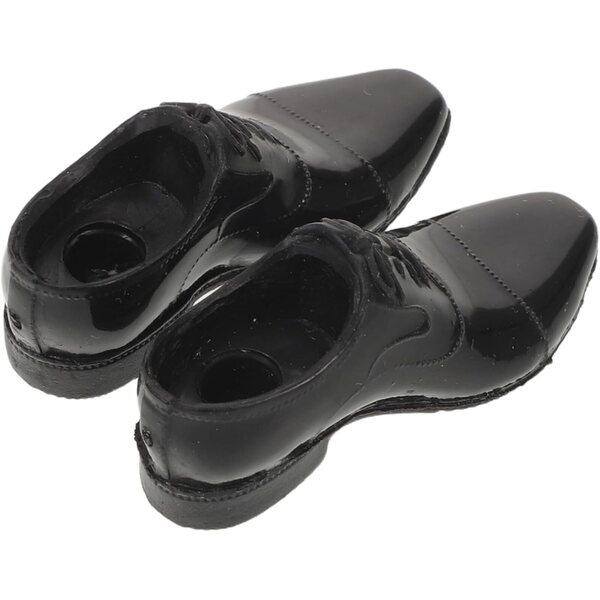 ORFOFE Scarpe Nere Miniatura in Plastica 1/6 per Action Figure e Soldatini Maschili