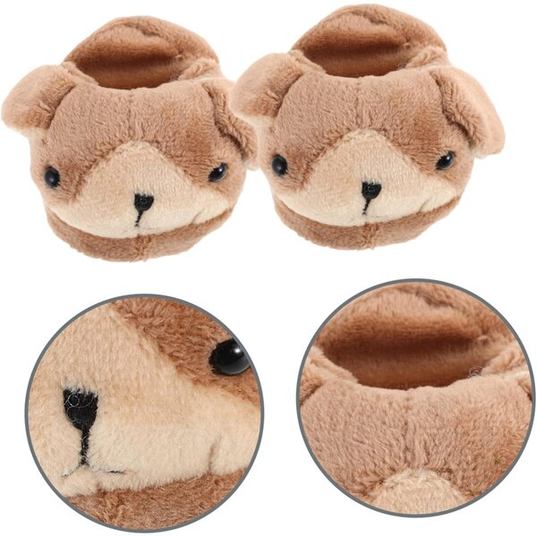 Scarpe di Peluche a Tema Animale per Bambole Invernali 18 Pollici Accessori Morbidi