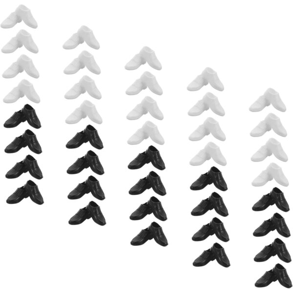 BESPORTBLE 40 Miniaturschuhe für Puppenstiefel und farbige Schuhe für Dekorationen