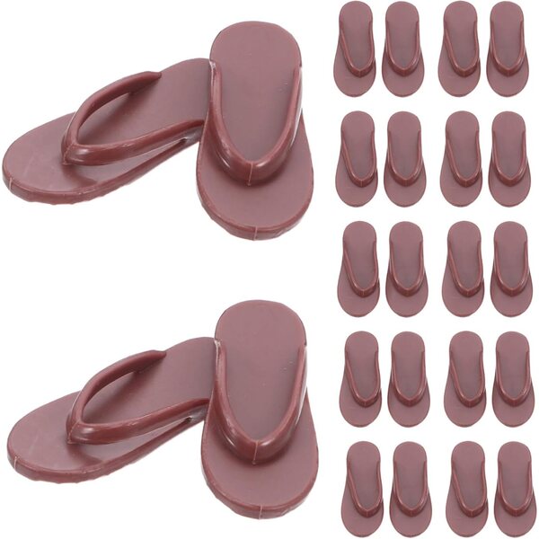 ERINGOGO 50pz Sandali Marrone per Bambole Estivi Miniatura Accessori Casa Bambola