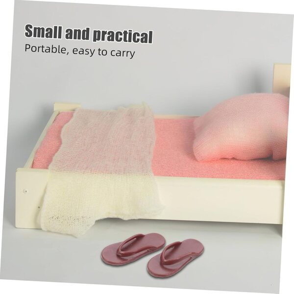ERINGOGO 50pz Sandali Marrone per Bambole Estivi Miniatura Accessori Casa Bambola