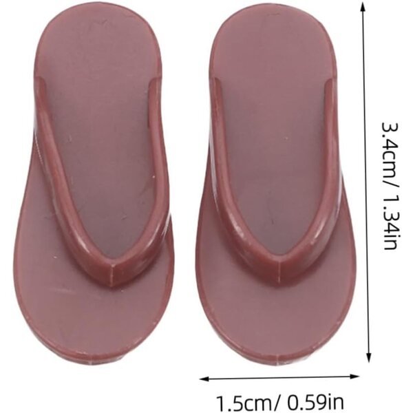 50 Miniatur-Sandalen für Sopotu-Sommerpuppen, flexible Schuhe für Modespiele