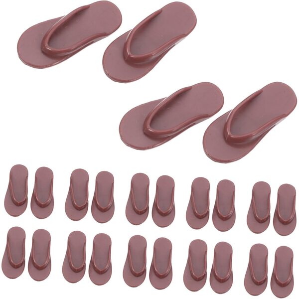 GARVALON 50 pezzi Sandali Marroni per Bambole 11" Accessori Estivi in Miniatura