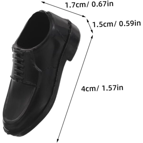BESTonZON 40 scarpe miniatura per stivaletti eleganti in plastica per bambole - colori assortiti