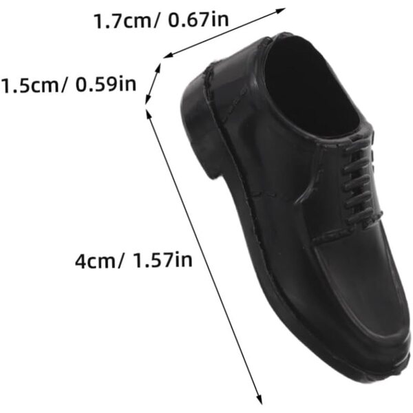 BESTonZON 40 scarpe miniatura per stivaletti eleganti in plastica per bambole - colori assortiti