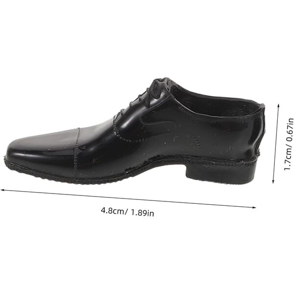 Kunststoffschuhe für 1/6 Beaupretty-Puppen – realistische schwarze Stiefel für Spielzeugsoldaten