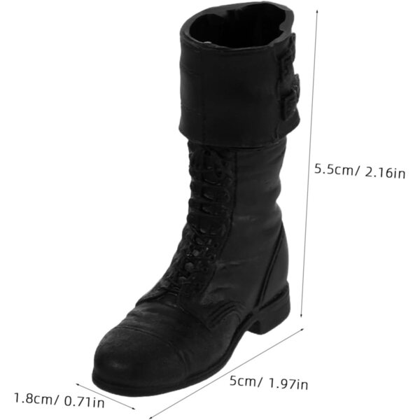 BESPORTBLE Mini-Stiefel in Schwarz für Gelenkpuppen – realistische und vielseitige Miniaturen