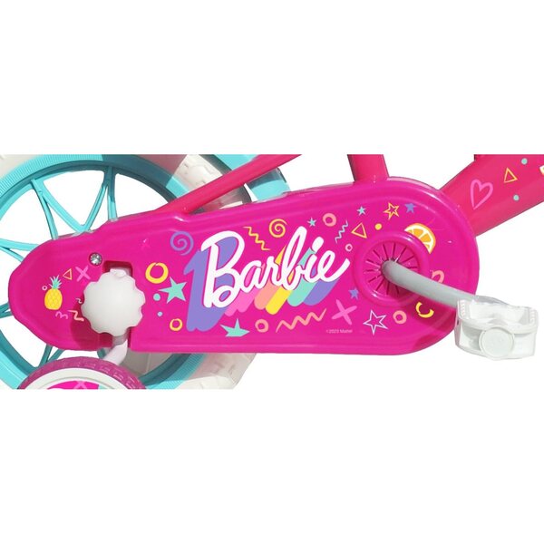 12-Zoll-Barbie-Fahrrad für Mädchen mit Rädern und Bremssattelbremsen, sicher und stabil
