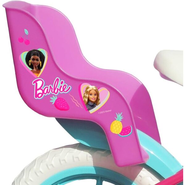 12-Zoll-Barbie-Fahrrad für Mädchen mit Rädern und Bremssattelbremsen, sicher und stabil