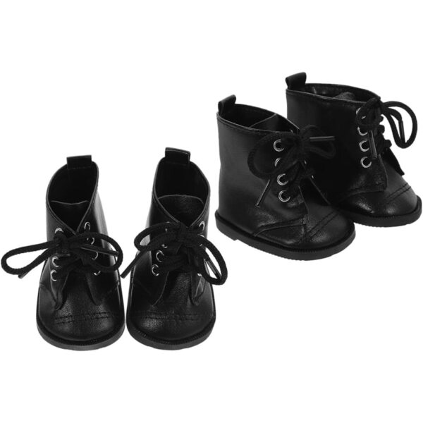 PLAFOPE 2 Paia Stivali in Pelle PU per Bambole da Vestire Accessori Casa e Gioco