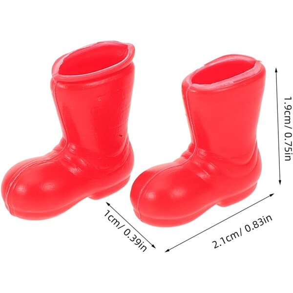 50 Mini-Kunststoffschuhe für Puppen – langlebige und detaillierte Dekorationen für Miniaturen