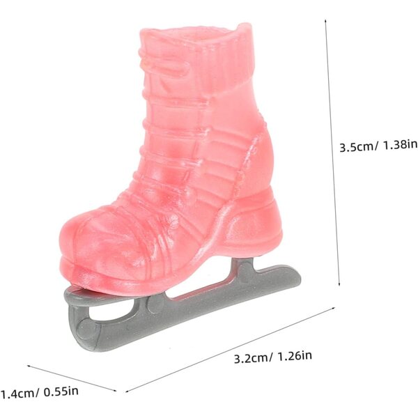 Beaupretty Pattini a Rotelle per Bambole da 30 cm, 4 Paia Mini Scarpe Realistiche