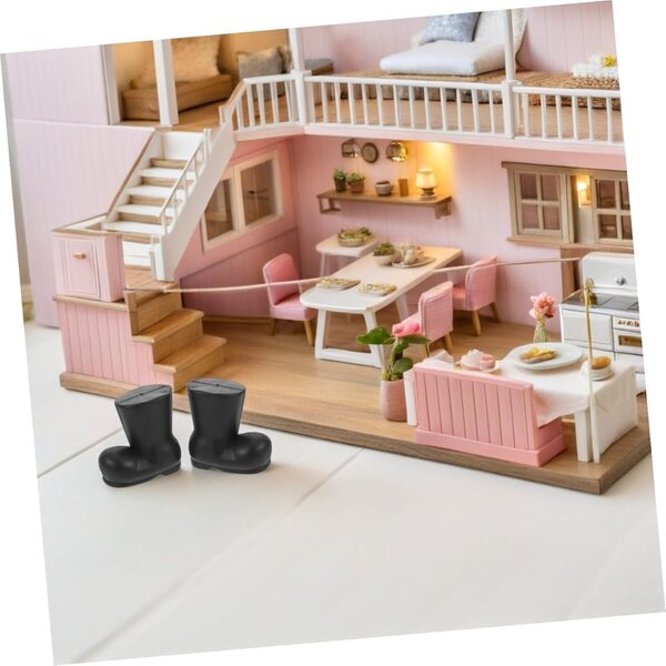 HEMOTON Mini Stivali Babbo Natale in Plastica Resistente, Set 30 Pezzi per Decorazioni Natalizie