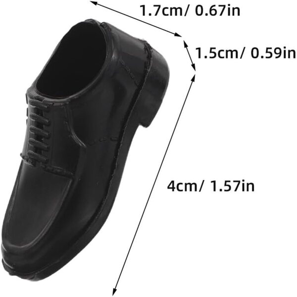 KOMBIUDA 40 Pezzi Mini Scarpe per Bambole Maschili in Plastica Colorata