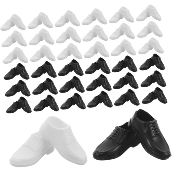 YARNOW 40 Pezzi Scarpe Miniatura per Bambole 11 Pollici - Accessori Casa delle Bambole