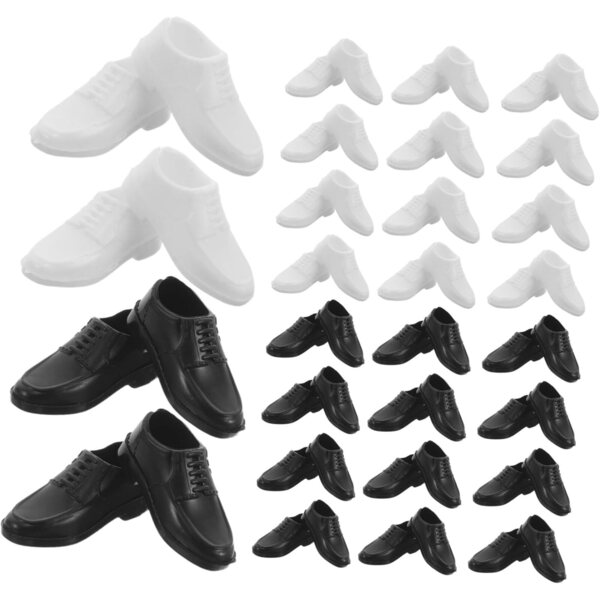 ERINGOGO 40 Scarpe Miniatura per Bambole Maschili, Stivali Colorati in Plastica