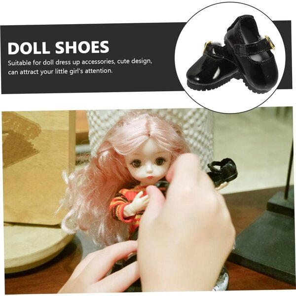 Stilvolle Mini-Puppenschuhe aus Leder für Mädchenpartys und Geschenke