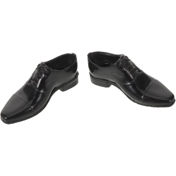 BESPORTBLE Scarpe Uomo Nere in Scala 1/6 per Bambole Action Figure e Case Miniatura