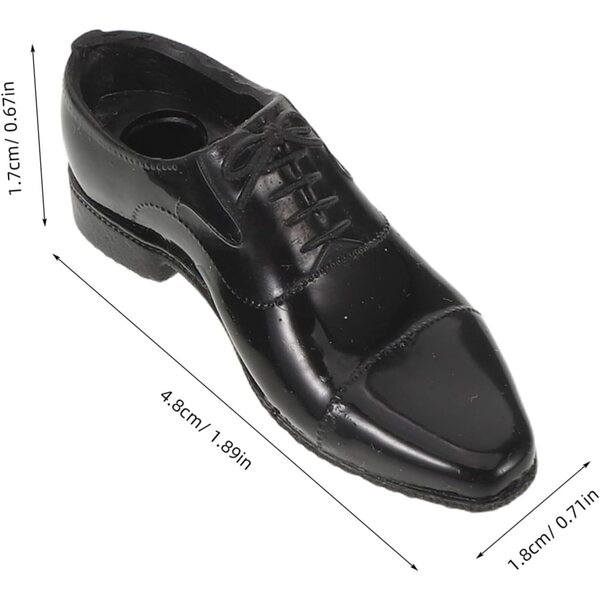 BESPORTBLE Scarpe Uomo Nere in Scala 1/6 per Bambole Action Figure e Case Miniatura