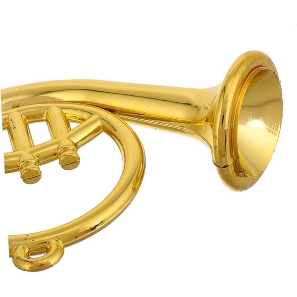 iplusmile 12 pezzi Decorazioni Natalizie Mini Strumenti Musicali Dorati per Case delle Bambole