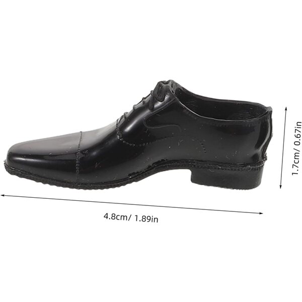 Scarpe Nere 1/6 per Bambole e Action Figure - Stivali Miniatura Realistici e Resistenti