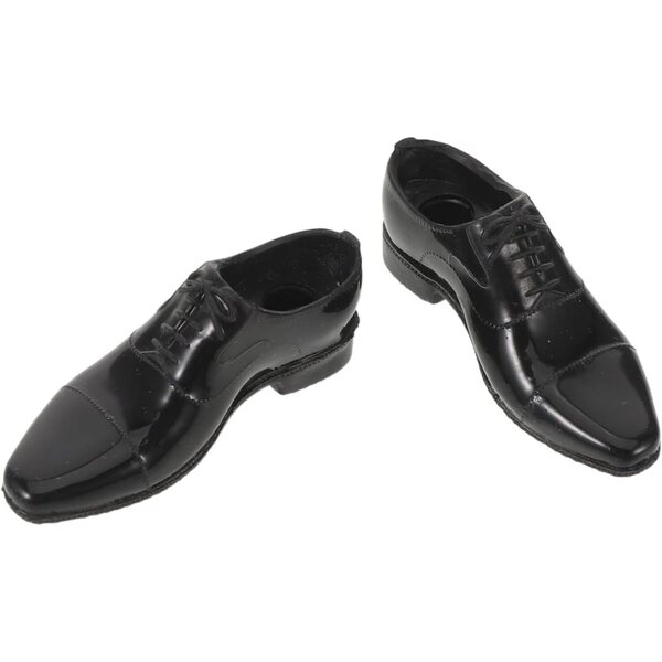 UPKOCH Schwarze Kunststoffstiefel für 12-Zoll-Actionfigurenpuppen, langlebige Miniaturen