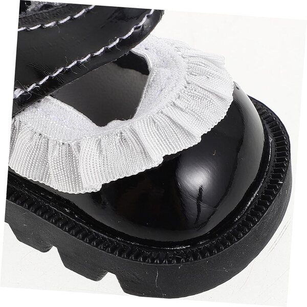 KOMBIUDA Mini Scarpe da Bambola in Pizzo Floreale 2 Paia per Bambine 20 cm