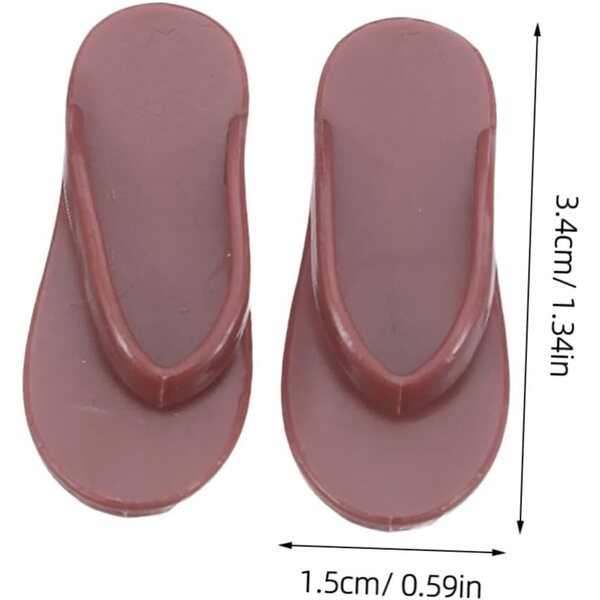 Didiseaon 50 Infradito per Bambole Sandali Miniatura Scarpe Estive per Casa Bambole