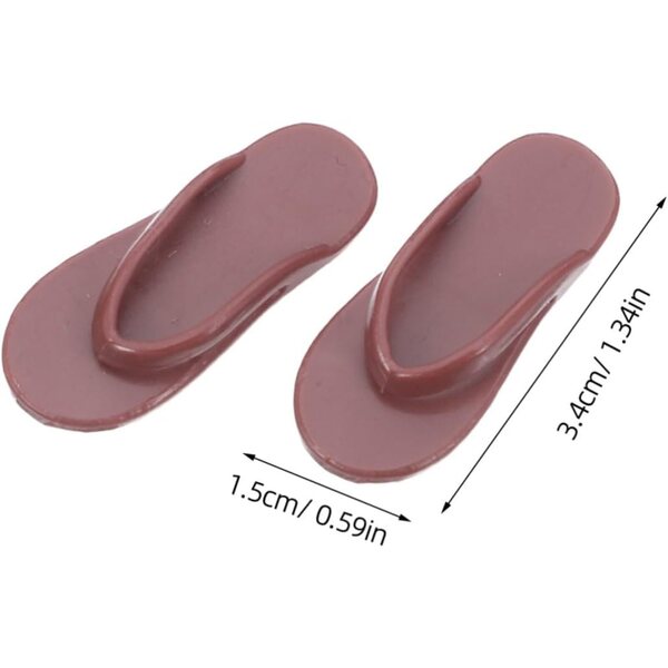 Hemobllo 50 pezzi scarpe infradito miniatura per bambole 11 pollici, accessori estivi