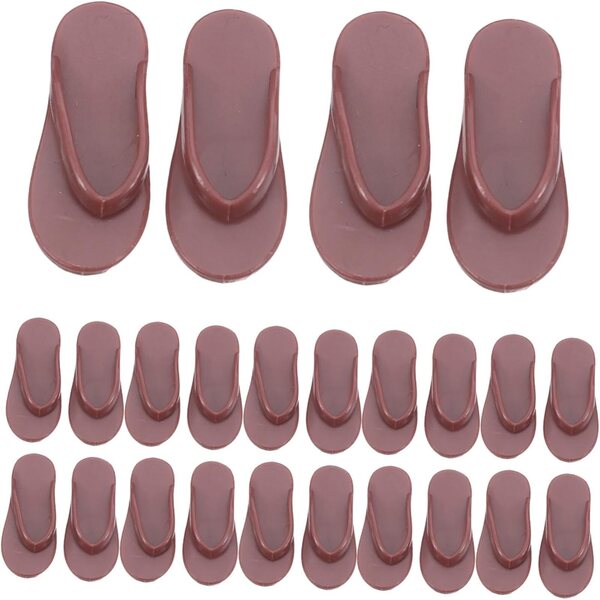 Vaguelly 50 Miniatur-Flip-Flops für Puppen | Strandsandalen für das Sommerspiel der Kinder