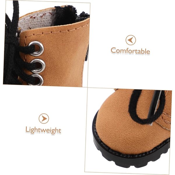 Miniaturstiefel für BJD-Puppen 20 cm, leicht und genäht, Zubehör für Puppenhäuser