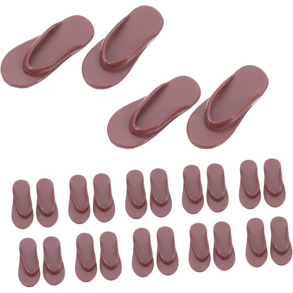 50 Miniatur-Flip-Flops in Braun für 27,9 cm große Puppen – Strandsandalen zum Spielen im Sommer