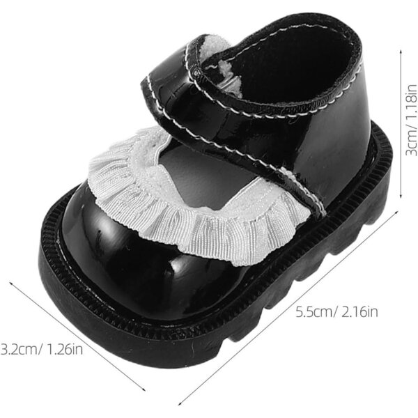 UPKOCH 2 paia scarpe mini per bambole 20 cm - accessori decorativi in PU multicolore