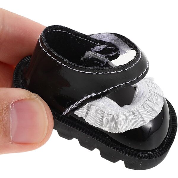 UPKOCH 2 paia scarpe mini per bambole 20 cm - accessori decorativi in PU multicolore