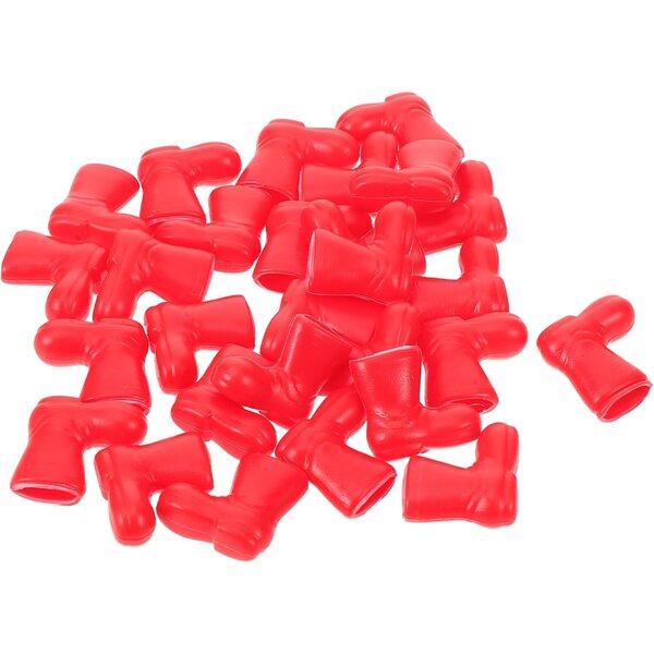 ERINGOGO 50 Mini Scarpe per Bambole in Plastica, Stivali Decorativi in Miniatura