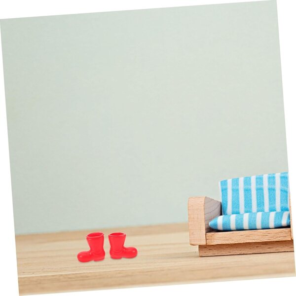 ERINGOGO 50 Mini Scarpe per Bambole in Plastica, Stivali Decorativi in Miniatura