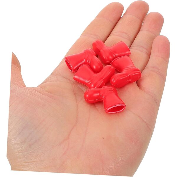 ERINGOGO 50 Mini Scarpe per Bambole in Plastica, Stivali Decorativi in Miniatura
