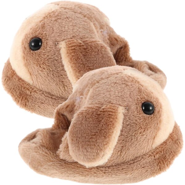iplusmile Plüsch-Hausschuhe mit Tiermotiv für Puppen, 8 x 6 x 4 cm – warm und weich